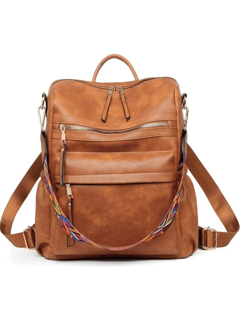 Stylish Leather Backpack Purse for Women | Travel Fashion Bag & Shoulder Tote